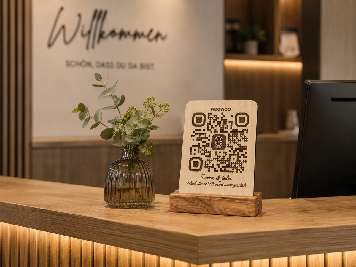 KEEVIOO QR Holzschild